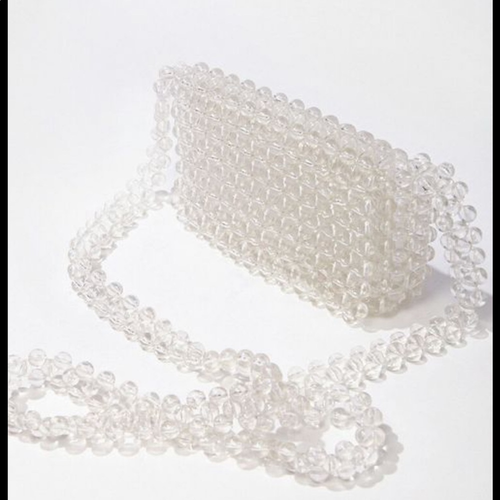 Forever 21 beaded clear handbag